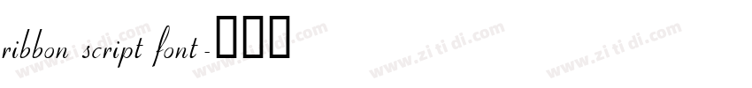 ribbon script font字体转换